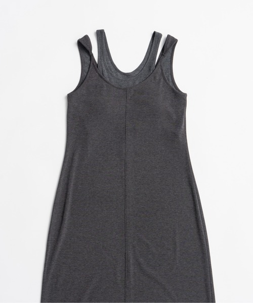 PRANK PROJECT(プランクプロジェクト)の「【2026Summer Pre-Order】ダブルネックカップインキャミワンピ / Double Neck Cup-In Cami Dress(ワンピース・レディース・ブラウン/チャコールグレー/ブラック・36/38)」の21枚目の写真