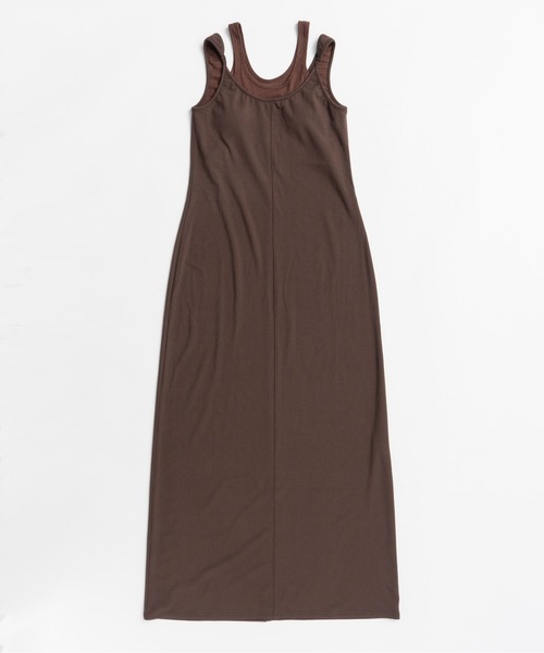 PRANK PROJECT(プランクプロジェクト)の「【2026Summer Pre-Order】ダブルネックカップインキャミワンピ / Double Neck Cup-In Cami Dress(ワンピース・レディース・ブラウン/チャコールグレー/ブラック・36/38)」の19枚目の写真