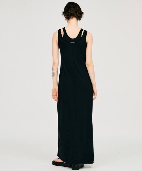 PRANK PROJECT(プランクプロジェクト)の「【2026Summer Pre-Order】ダブルネックカップインキャミワンピ / Double Neck Cup-In Cami Dress(ワンピース・レディース・ブラウン/チャコールグレー/ブラック・36/38)」の8枚目の写真
