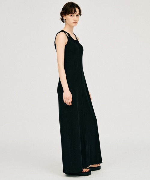 PRANK PROJECT(プランクプロジェクト)の「【2026Summer Pre-Order】ダブルネックカップインキャミワンピ / Double Neck Cup-In Cami Dress(ワンピース・レディース・ブラウン/チャコールグレー/ブラック・36/38)」の9枚目の写真