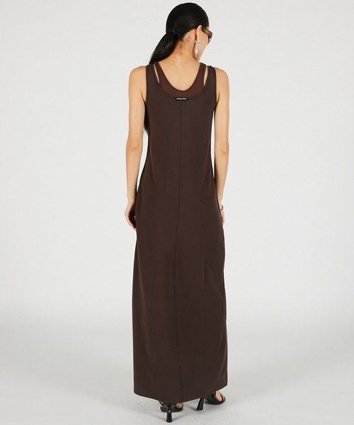 PRANK PROJECT(プランクプロジェクト)の「【2026Summer Pre-Order】ダブルネックカップインキャミワンピ / Double Neck Cup-In Cami Dress(ワンピース・レディース・ブラウン/チャコールグレー/ブラック・36/38)」の16枚目の写真
