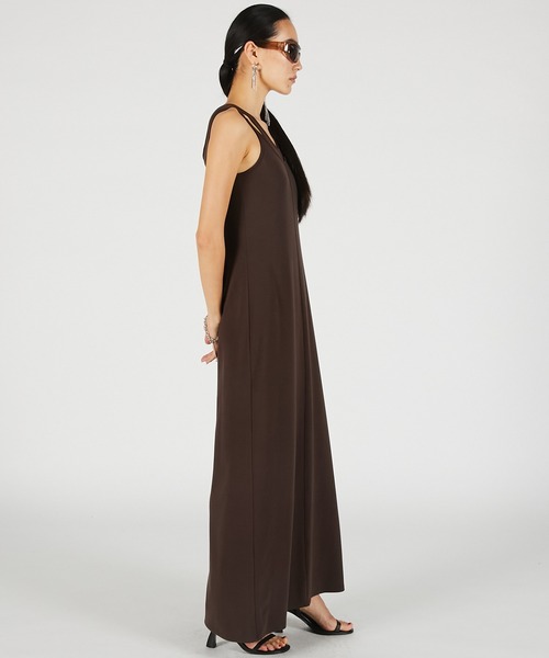 PRANK PROJECT(プランクプロジェクト)の「【2026Summer Pre-Order】ダブルネックカップインキャミワンピ / Double Neck Cup-In Cami Dress(ワンピース・レディース・ブラウン/チャコールグレー/ブラック・36/38)」の17枚目の写真