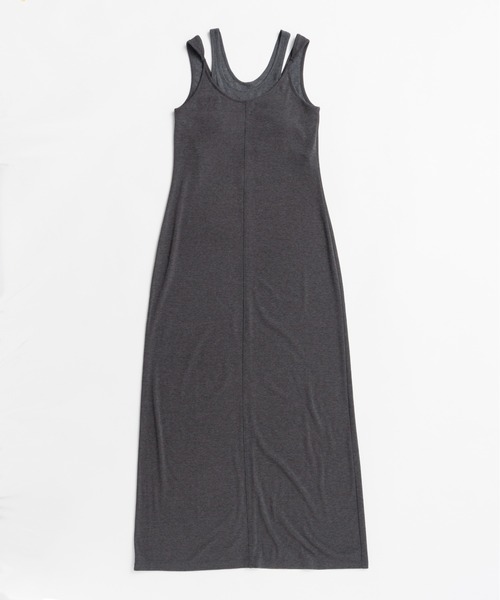 PRANK PROJECT(プランクプロジェクト)の「【2026Summer Pre-Order】ダブルネックカップインキャミワンピ / Double Neck Cup-In Cami Dress(ワンピース・レディース・ブラウン/チャコールグレー/ブラック・36/38)」の20枚目の写真