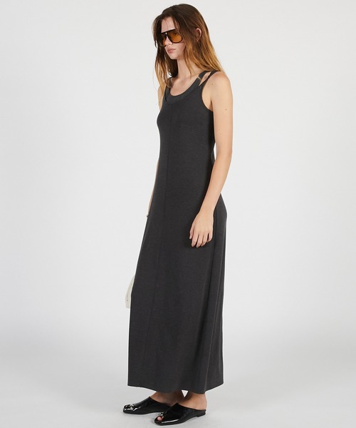 PRANK PROJECT(プランクプロジェクト)の「【2026Summer Pre-Order】ダブルネックカップインキャミワンピ / Double Neck Cup-In Cami Dress(ワンピース・レディース・ブラウン/チャコールグレー/ブラック・36/38)」の11枚目の写真