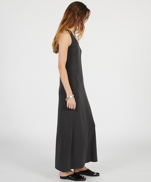 PRANK PROJECT(プランクプロジェクト)の「【2026Summer Pre-Order】ダブルネックカップインキャミワンピ / Double Neck Cup-In Cami Dress(ワンピース・レディース・ブラウン/チャコールグレー/ブラック・36/38)」の12枚目の写真