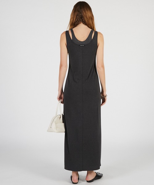 PRANK PROJECT(プランクプロジェクト)の「【2026Summer Pre-Order】ダブルネックカップインキャミワンピ / Double Neck Cup-In Cami Dress(ワンピース・レディース・ブラウン/チャコールグレー/ブラック・36/38)」の13枚目の写真