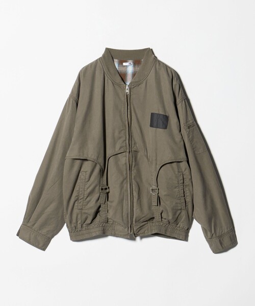 PERSON'S(パーソンズ)の「<PERSON'S SHOP> Blouson/ブルゾン(ライダースジャケット・メンズ・ブラック/オリーブ・M/L)」の2枚目の写真