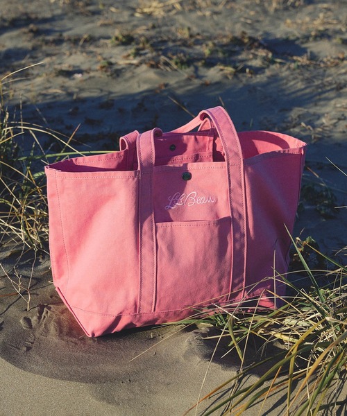 SALON adam et rope'(サロン アダム エ ロペ)の「【L.L.Bean for SALON(エル・エル・ビーン)】別注middle grocery tote(トートバッグ・レディース・ブラウン系その他3/イエロー系その他2/サックスブルー/ピンク系その他・FREE)」の4枚目の写真