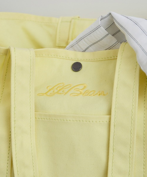 SALON adam et rope'(サロン アダム エ ロペ)の「【L.L.Bean for SALON(エル・エル・ビーン)】別注middle grocery tote(トートバッグ・レディース・ブラウン系その他3/イエロー系その他2/サックスブルー/ピンク系その他・FREE)」の6枚目の写真