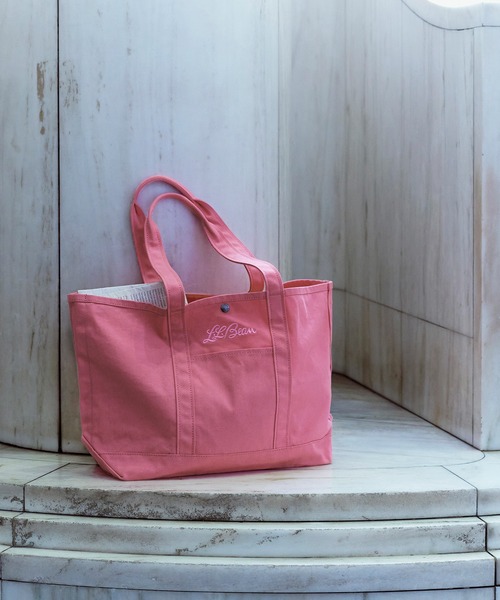 SALON adam et rope'(サロン アダム エ ロペ)の「【L.L.Bean for SALON(エル・エル・ビーン)】別注middle grocery tote(トートバッグ・レディース・ブラウン系その他3/イエロー系その他2/サックスブルー/ピンク系その他・FREE)」の8枚目の写真