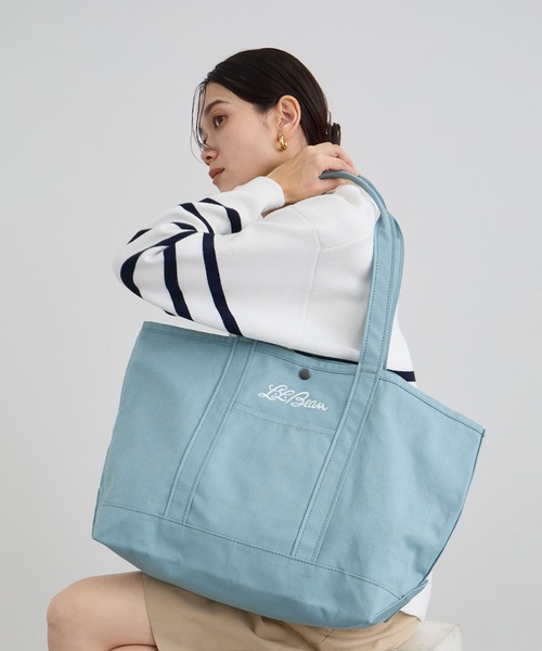 SALON adam et rope'(サロン アダム エ ロペ)の「【L.L.Bean for SALON(エル・エル・ビーン)】別注middle grocery tote(トートバッグ・レディース・ブラウン系その他3/イエロー系その他2/サックスブルー/ピンク系その他・FREE)」の19枚目の写真