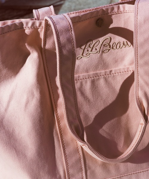 SALON adam et rope'(サロン アダム エ ロペ)の「【L.L.Bean for SALON(エル・エル・ビーン)】別注middle grocery tote(トートバッグ・レディース・ブラウン系その他3/イエロー系その他2/サックスブルー/ピンク系その他・FREE)」の11枚目の写真