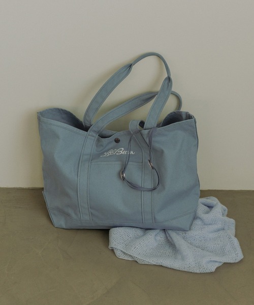 SALON adam et rope'(サロン アダム エ ロペ)の「【L.L.Bean for SALON(エル・エル・ビーン)】別注middle grocery tote(トートバッグ・レディース・ブラウン系その他3/イエロー系その他2/サックスブルー/ピンク系その他・FREE)」の15枚目の写真