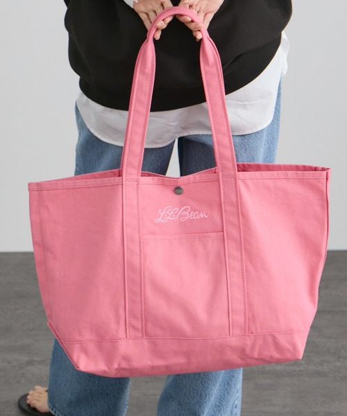 SALON adam et rope'(サロン アダム エ ロペ)の「【L.L.Bean for SALON(エル・エル・ビーン)】別注middle grocery tote(トートバッグ・レディース・ブラウン系その他3/イエロー系その他2/サックスブルー/ピンク系その他・FREE)」の21枚目の写真