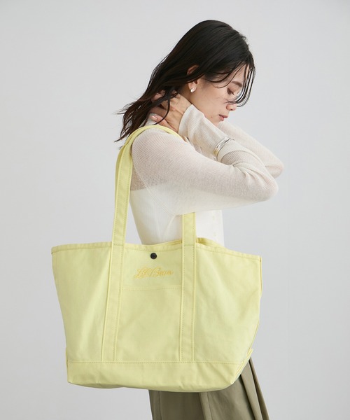 SALON adam et rope'(サロン アダム エ ロペ)の「【L.L.Bean for SALON(エル・エル・ビーン)】別注middle grocery tote(トートバッグ・レディース・ブラウン系その他3/イエロー系その他2/サックスブルー/ピンク系その他・FREE)」の22枚目の写真