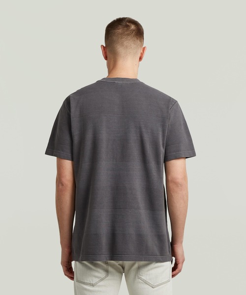 G-STAR(ジースター)の「Washed Jacquard T-Shirt/ウォッシュド加工ジャガードTシャツ(Tシャツ/カットソー・メンズ・グリーン系その他/グレー系その他/ブルー系その他・X-SMALL/MEDIUM/SMALL/LARGE/X-LARGE)」の15枚目の写真