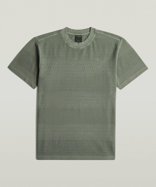 G-STAR(ジースター)の「Washed Jacquard T-Shirt/ウォッシュド加工ジャガードTシャツ(Tシャツ/カットソー・メンズ・グリーン系その他/グレー系その他/ブルー系その他・X-SMALL/MEDIUM/SMALL/LARGE/X-LARGE)」の5枚目の写真