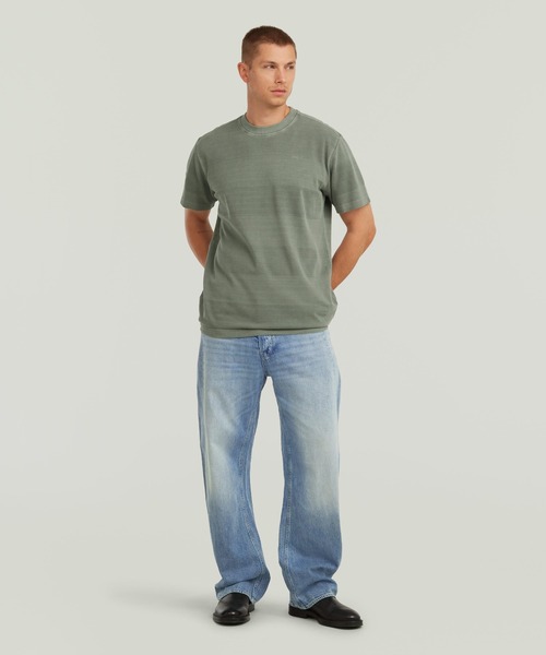 G-STAR(ジースター)の「Washed Jacquard T-Shirt/ウォッシュド加工ジャガードTシャツ(Tシャツ/カットソー・メンズ・グリーン系その他/グレー系その他/ブルー系その他・X-SMALL/MEDIUM/SMALL/LARGE/X-LARGE)」の7枚目の写真