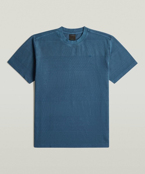 G-STAR(ジースター)の「Washed Jacquard T-Shirt/ウォッシュド加工ジャガードTシャツ(Tシャツ/カットソー・メンズ・グリーン系その他/グレー系その他/ブルー系その他・X-SMALL/MEDIUM/SMALL/LARGE/X-LARGE)」の11枚目の写真