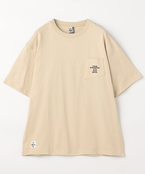CHUMS（チャムス）の「限定展開 CHUMS/チャムス スペースブービースペースシップポケットTシャツ / Space Booby Spaceship Pocket T-Shirt（Tシャツ/カットソー・メンズ・ブラック/ベージュ/ホワイト・X-LARGE/LARGE/MEDIUM/SMALL）」の4枚目の写真