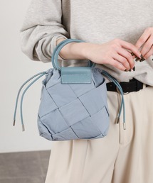 crossi（クロッシー）の「ワイドメッシュ 2way 巾着ハンドバッグ（ハンドバッグ）」
