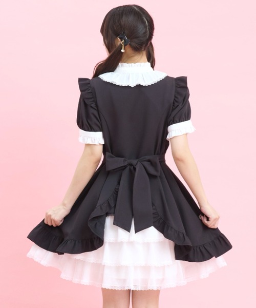 Secret Honey（シークレットハニー）の「半袖バッスルワンピース（ワンピース・レディース・ブラック/ピンク/グレー・MEDIUM）」の11枚目の写真
