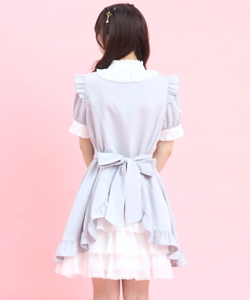 Secret Honey（シークレットハニー）の「半袖バッスルワンピース（ワンピース・レディース・ブラック/ピンク/グレー・MEDIUM）」の8枚目の写真