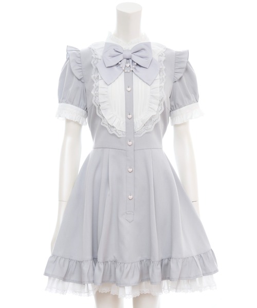 Secret Honey（シークレットハニー）の「半袖バッスルワンピース（ワンピース・レディース・ブラック/ピンク/グレー・MEDIUM）」の13枚目の写真