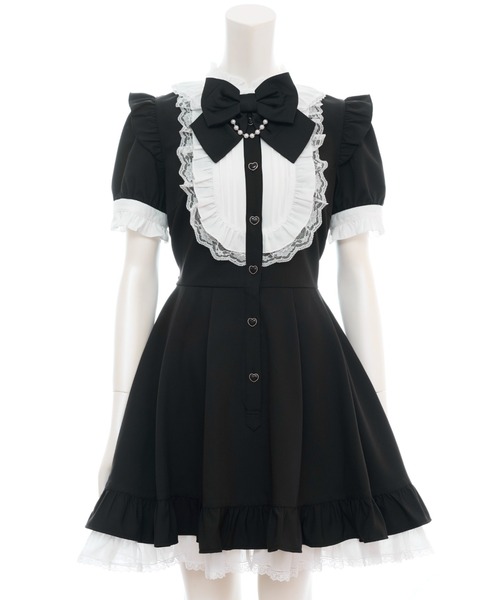 Secret Honey（シークレットハニー）の「半袖バッスルワンピース（ワンピース・レディース・ブラック/ピンク/グレー・MEDIUM）」の14枚目の写真