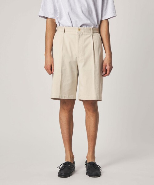 Steven Alan(スティーブンアラン)の「<Steven Alan> グレース ツイル アウト ワンプリーツ ショート パンツ(スラックス・メンズ・グレー/オフホワイト・XL/L/M/S)」の14枚目の写真