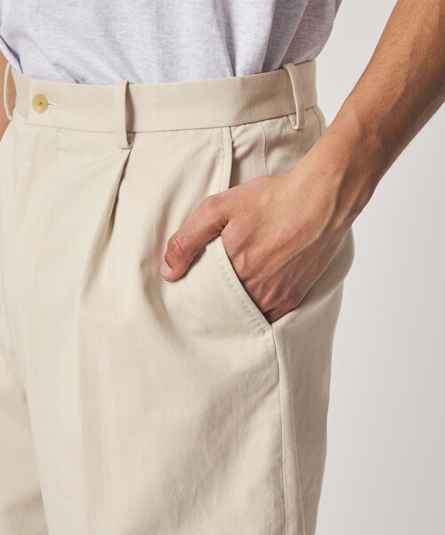 Steven Alan(スティーブンアラン)の「<Steven Alan> グレース ツイル アウト ワンプリーツ ショート パンツ(スラックス・メンズ・グレー/オフホワイト・XL/L/M/S)」の18枚目の写真