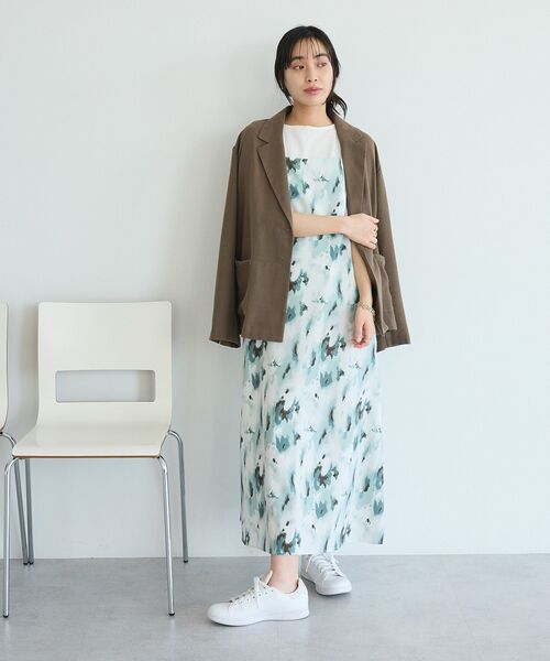 CRAFT STANDARD BOUTIQUE(クラフトスタンダードブティック)の「【ウォッシャブル】リネンライクオーバーサイズジャケット(テーラードジャケット・レディース・ブラック/アイボリー/ブラウン・FREE)」の14枚目の写真