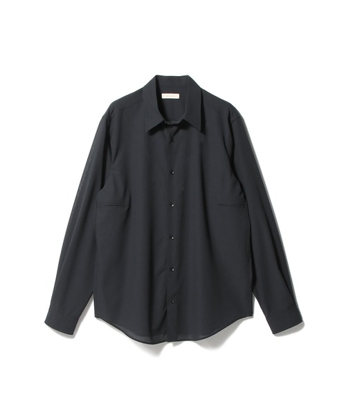 COLUMN（コラム）の「COLUMN / ポリエステルウール シャツ＜THE COLUMN＞（シャツ/ブラウス・メンズ・チャコールグレー/ネイビー・LARGE/MEDIUM）」の4枚目の写真