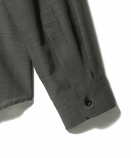 COLUMN（コラム）の「COLUMN / ポリエステルウール シャツ＜THE COLUMN＞（シャツ/ブラウス・メンズ・チャコールグレー/ネイビー・LARGE/MEDIUM）」の8枚目の写真