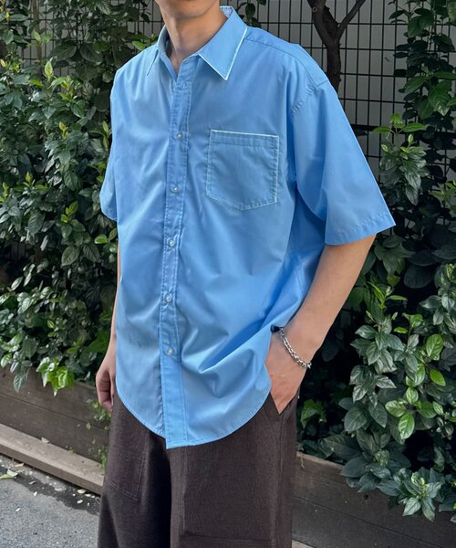 CIAOPANIC(チャオパニック)の「フリンジレイヤード半袖シャツ(シャツ/ブラウス・レディース・サックスブルー/グリーン・MEDIUM/LARGE)」の13枚目の写真