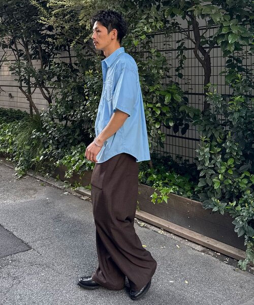 CIAOPANIC(チャオパニック)の「フリンジレイヤード半袖シャツ(シャツ/ブラウス・レディース・サックスブルー/グリーン・MEDIUM/LARGE)」の16枚目の写真