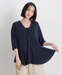 【新品】セオリー 24SS ジョーゼットブラウス Vネック ベージュ Sサイズ 新品】セオリー 24SS ジョーゼットブラウス Vネック ベージュ Sサイズ