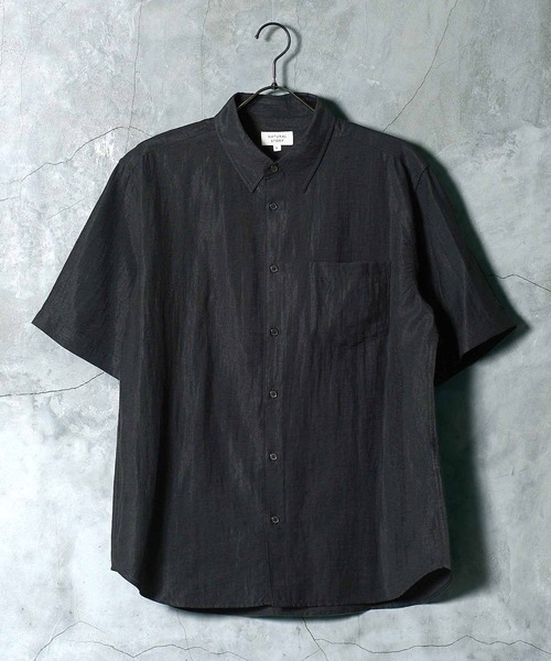 jiggys shop(ジギーズショップ)の「接触冷感 半袖シャツ(シャツ/ブラウス・メンズ・ブラウン/ブラック/ベージュ/カーキ・X-LARGE/LARGE/MEDIUM)」の9枚目の写真