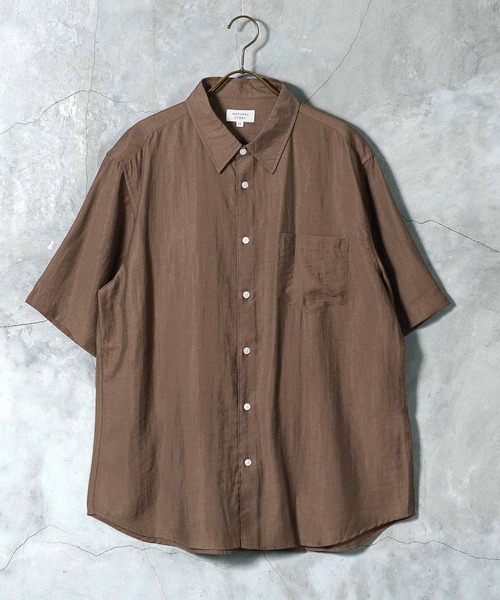 jiggys shop(ジギーズショップ)の「接触冷感 半袖シャツ(シャツ/ブラウス・メンズ・ブラウン/ブラック/ベージュ/カーキ・X-LARGE/LARGE/MEDIUM)」の11枚目の写真