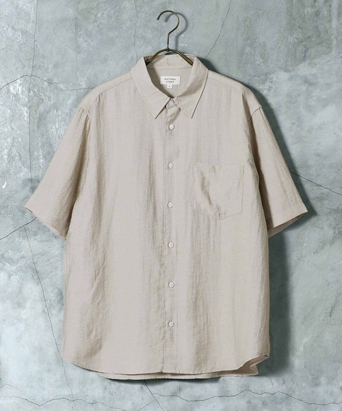 jiggys shop(ジギーズショップ)の「接触冷感 半袖シャツ(シャツ/ブラウス・メンズ・ブラウン/ブラック/ベージュ/カーキ・X-LARGE/LARGE/MEDIUM)」の13枚目の写真