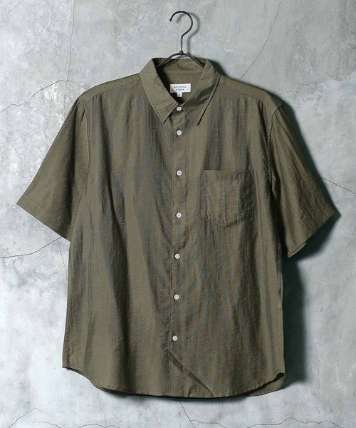 jiggys shop(ジギーズショップ)の「接触冷感 半袖シャツ(シャツ/ブラウス・メンズ・ブラウン/ブラック/ベージュ/カーキ・X-LARGE/LARGE/MEDIUM)」の15枚目の写真