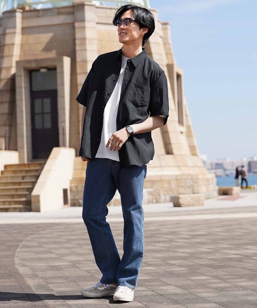 jiggys shop(ジギーズショップ)の「接触冷感 半袖シャツ(シャツ/ブラウス・メンズ・ブラウン/ブラック/ベージュ/カーキ・X-LARGE/LARGE/MEDIUM)」の10枚目の写真
