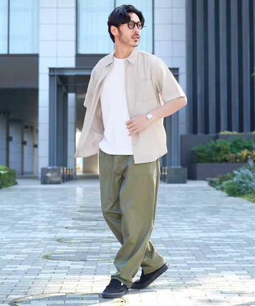 jiggys shop(ジギーズショップ)の「接触冷感 半袖シャツ(シャツ/ブラウス・メンズ・ブラウン/ブラック/ベージュ/カーキ・X-LARGE/LARGE/MEDIUM)」の14枚目の写真