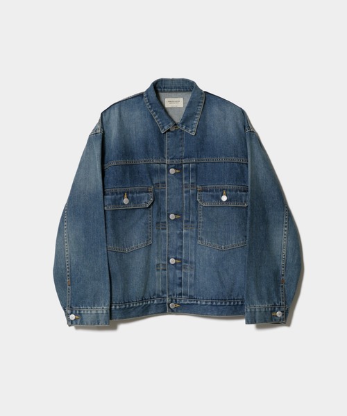 beautiful people(ビューティフルピープル)の「selvedgedenim square big blous 1535102029(ブルゾン・メンズ・インディゴブルー・40)」の1枚目の写真