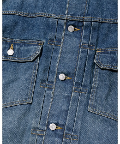 beautiful people(ビューティフルピープル)の「selvedgedenim square big blous 1535102029(ブルゾン・メンズ・インディゴブルー・40)」の3枚目の写真