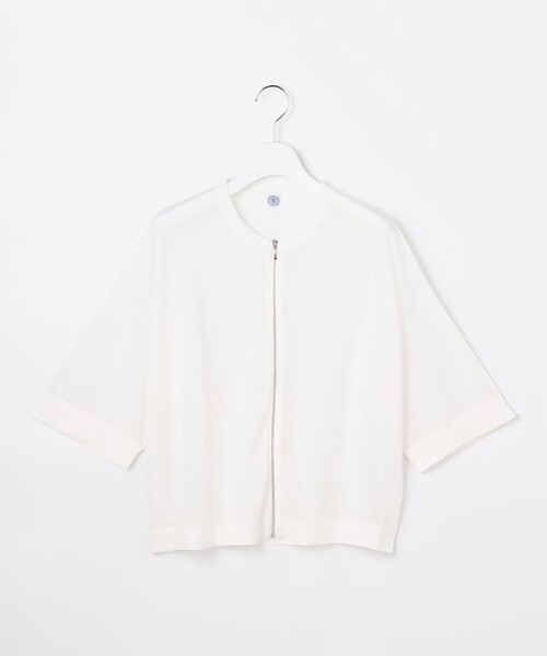 J.PRESS（ジェイプレス）の「SHEER LIGHT KNIT ブルゾン（ブルゾン・レディース・ブラック系/ネイビー系3/ベージュ系/ホワイト系・LARGE/MEDIUM）」の21枚目の写真