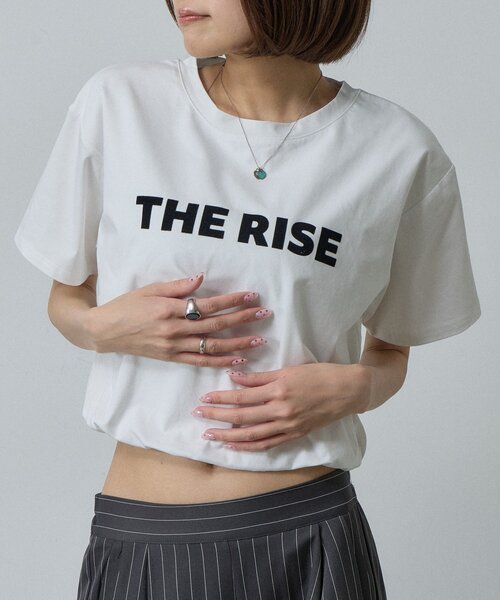 goocy（グーシー）の「【接触冷感】フロッキーロゴバルーンT（Tシャツ/カットソー・レディース・ホワイト/ブラック/チャコールグレー/ホワイト系その他・FREE）」の11枚目の写真