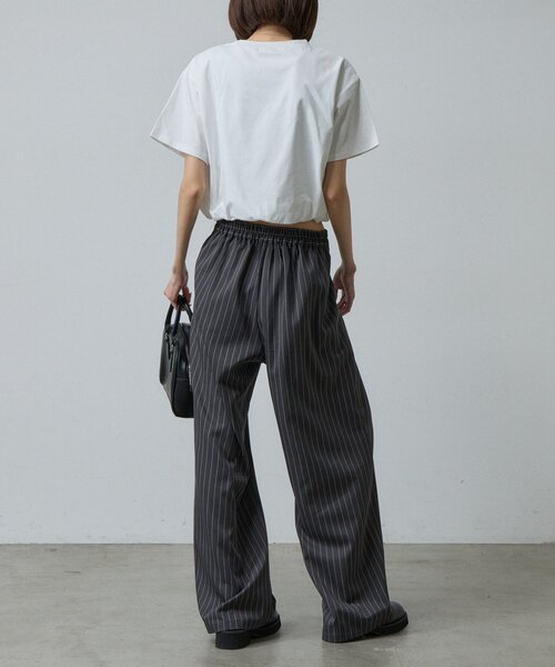 goocy（グーシー）の「【接触冷感】フロッキーロゴバルーンT（Tシャツ/カットソー・レディース・ホワイト/ブラック/チャコールグレー/ホワイト系その他・FREE）」の13枚目の写真