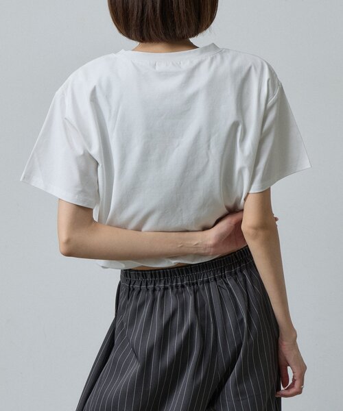 goocy（グーシー）の「【接触冷感】フロッキーロゴバルーンT（Tシャツ/カットソー・レディース・ホワイト/ブラック/チャコールグレー/ホワイト系その他・FREE）」の16枚目の写真