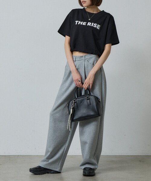 goocy（グーシー）の「【接触冷感】フロッキーロゴバルーンT（Tシャツ/カットソー・レディース・ホワイト/ブラック/チャコールグレー/ホワイト系その他・FREE）」の18枚目の写真
